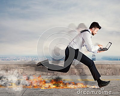 Fast business concept Stock Photo