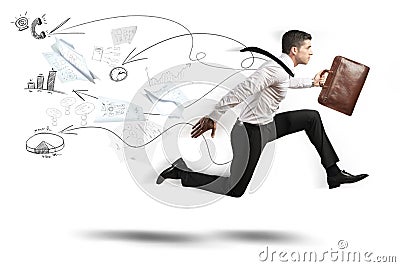Fast business Stock Photo
