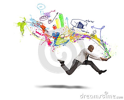 Fast creative business Stock Photo