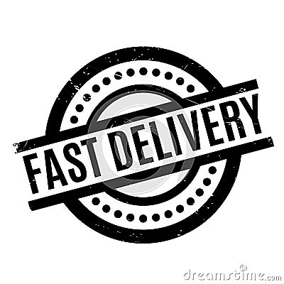 Fast Delivery rubber stamp Vector Illustration