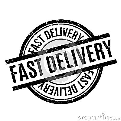 Fast Delivery rubber stamp Vector Illustration