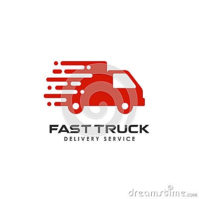 fast delivery services logo design. courier logo design template icon vector Vector Illustration