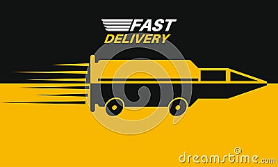 Fast delivery Vector Illustration