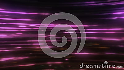 Fast flow of glitch lines. Motion. Bright shimmering lines in colorful cyber background. Stream of flashing stripes with Stock Photo