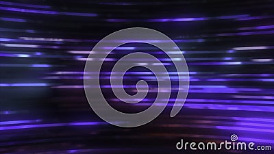 Fast flow of glitch lines. Motion. Bright shimmering lines in colorful cyber background. Stream of flashing stripes with Stock Photo