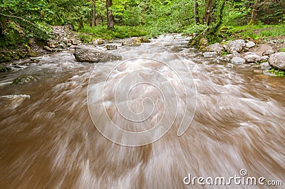 Fast flowing Aira Beck in the English Lake District Stock Photo