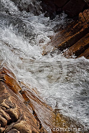 Fast Flowing Water Stock Photo