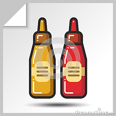 Fast food icons_9 Vector Illustration