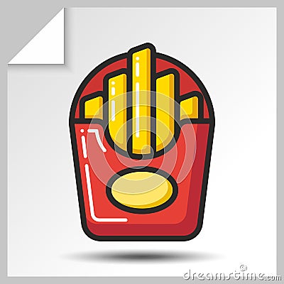 Fast food icons_2 Vector Illustration