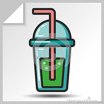 Fast food icons_4 Vector Illustration