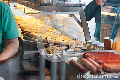 Fast food kiosk Stock Photo