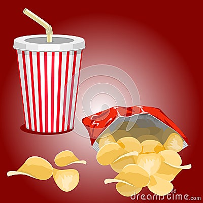 Fast food picture Vector Illustration