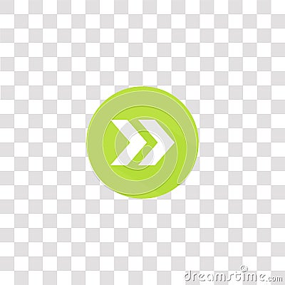 fast forward icon sign and symbol. fast forward color icon for website design and mobile app development. Simple Element from Vector Illustration