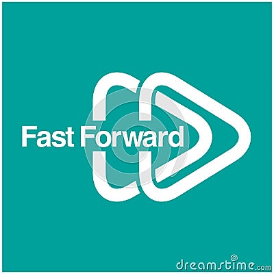 Fast forward symbol. Vector Illustration