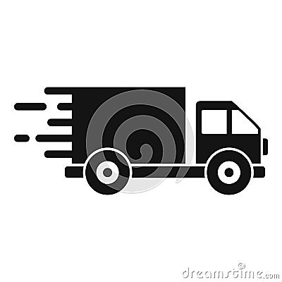 Fast free delivery icon, simple style Vector Illustration