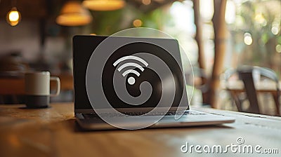 Fast internet wifi, connectivity with high-speed wireless networks, enabling seamless browsing, streaming, and Stock Photo