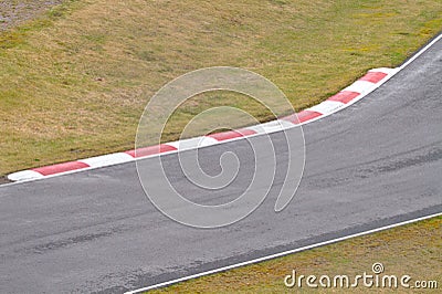 Fast left curve Stock Photo