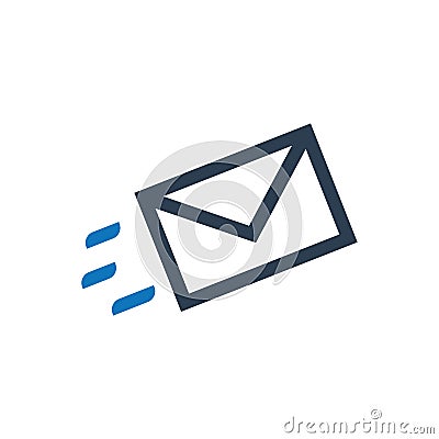 Fast Mail Icon Vector Illustration