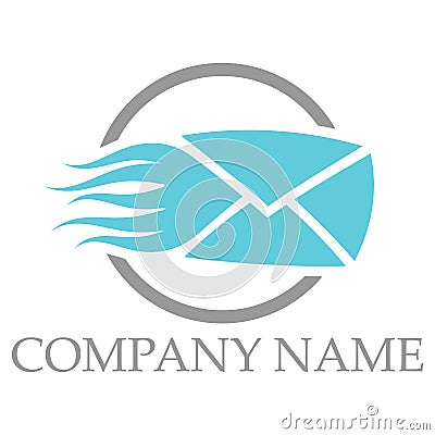 Fast mail logo Vector Illustration