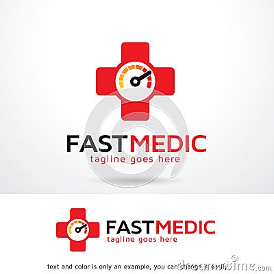Fast Medic Logo Template Design Vector Vector Illustration