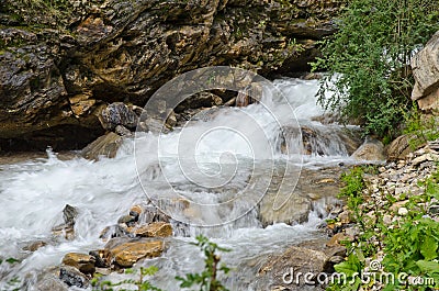 Fast mountain Tibetan river Stock Photo