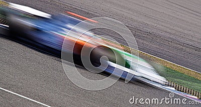 Fast race car blur Stock Photo