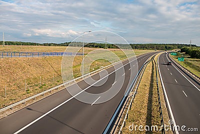 The fast road seen from above Stock Photo