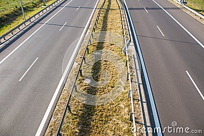 The fast road seen from above Stock Photo