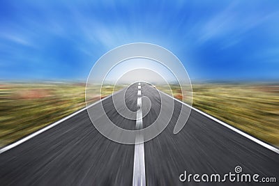 Fast road to success Stock Photo