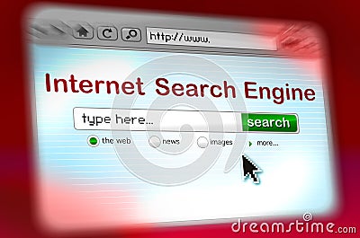 FAST Search Engine window Stock Photo