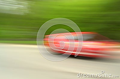 Fast speed car Stock Photo