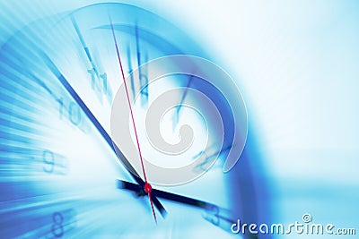 Fast speed times clock business working hours moving concept Stock Photo