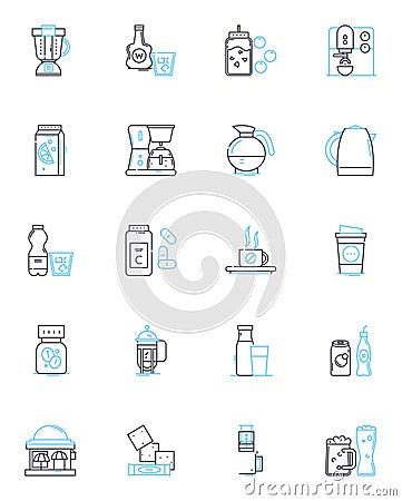 Fast and speedy linear icons set. Swift, Fleet, Quick, Rapid, Accelerated, Hurried, Rushing line vector and concept Vector Illustration