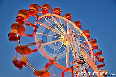 Fast Spinning ride Stock Photo