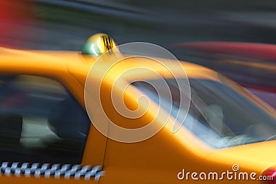 Fast taxi transport abstract Stock Photo