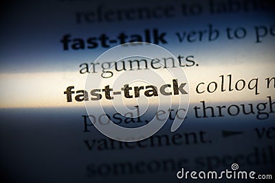 Fast-track Stock Photo