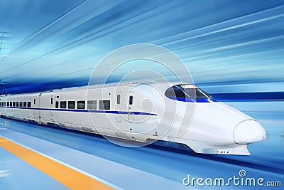 Fast train Stock Photo