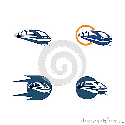 Fast Train icon vector illustration design Vector Illustration