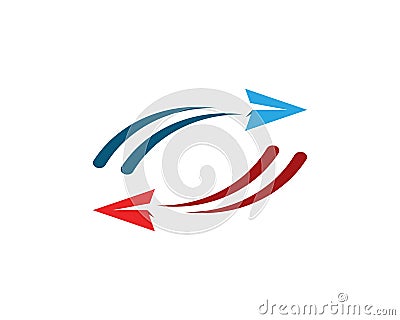 Fast travel agency logo template Vector Illustration