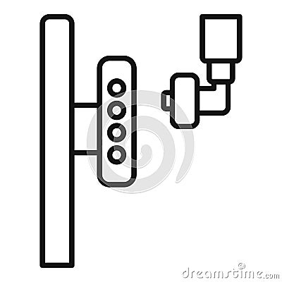 Fast Xray equipment icon outline vector. Veterinary clinic Vector Illustration