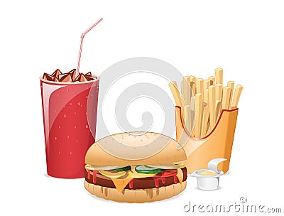 Fastfood Vector Illustration