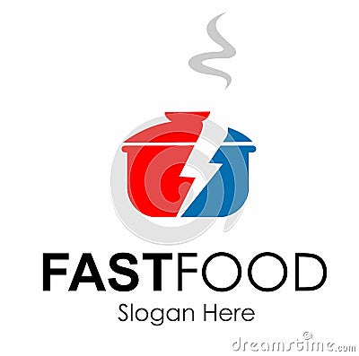 fastfood logo design inspiration Cartoon Illustration