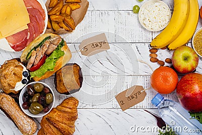 5:2 fasting diet concept Stock Photo