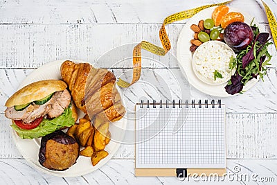 5:2 fasting diet concept Stock Photo