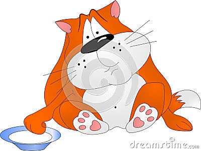 Fat cat Vector Illustration