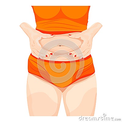 The fat paunch Vector Illustration