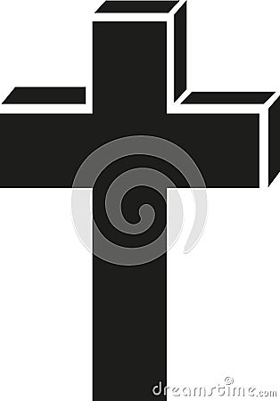 Fat religious cross Vector Illustration