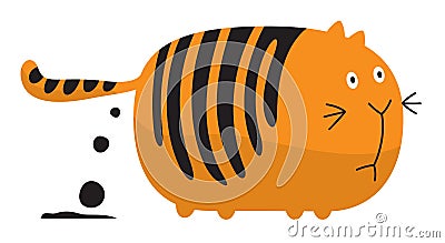 Fat cat Vector Illustration