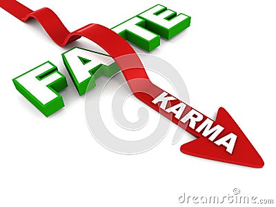 Fate and karma Stock Photo