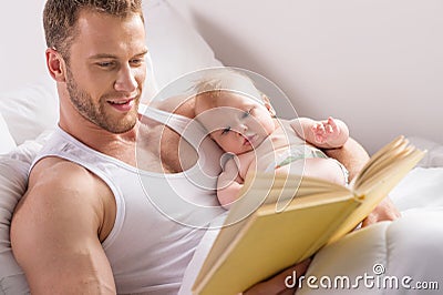 Father and baby. Stock Photo